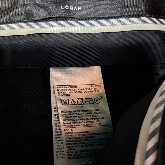 Banans Republic Logan Classic Plaid Straight -Leg Ankle Trousers - Picture 4 of 10